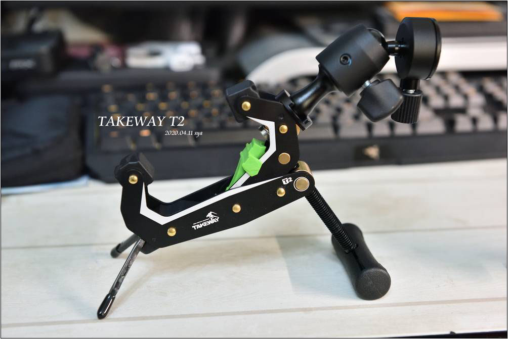 Takeway T2 鉗式腳架 | 手機、相機、運動相機的萬用固定架