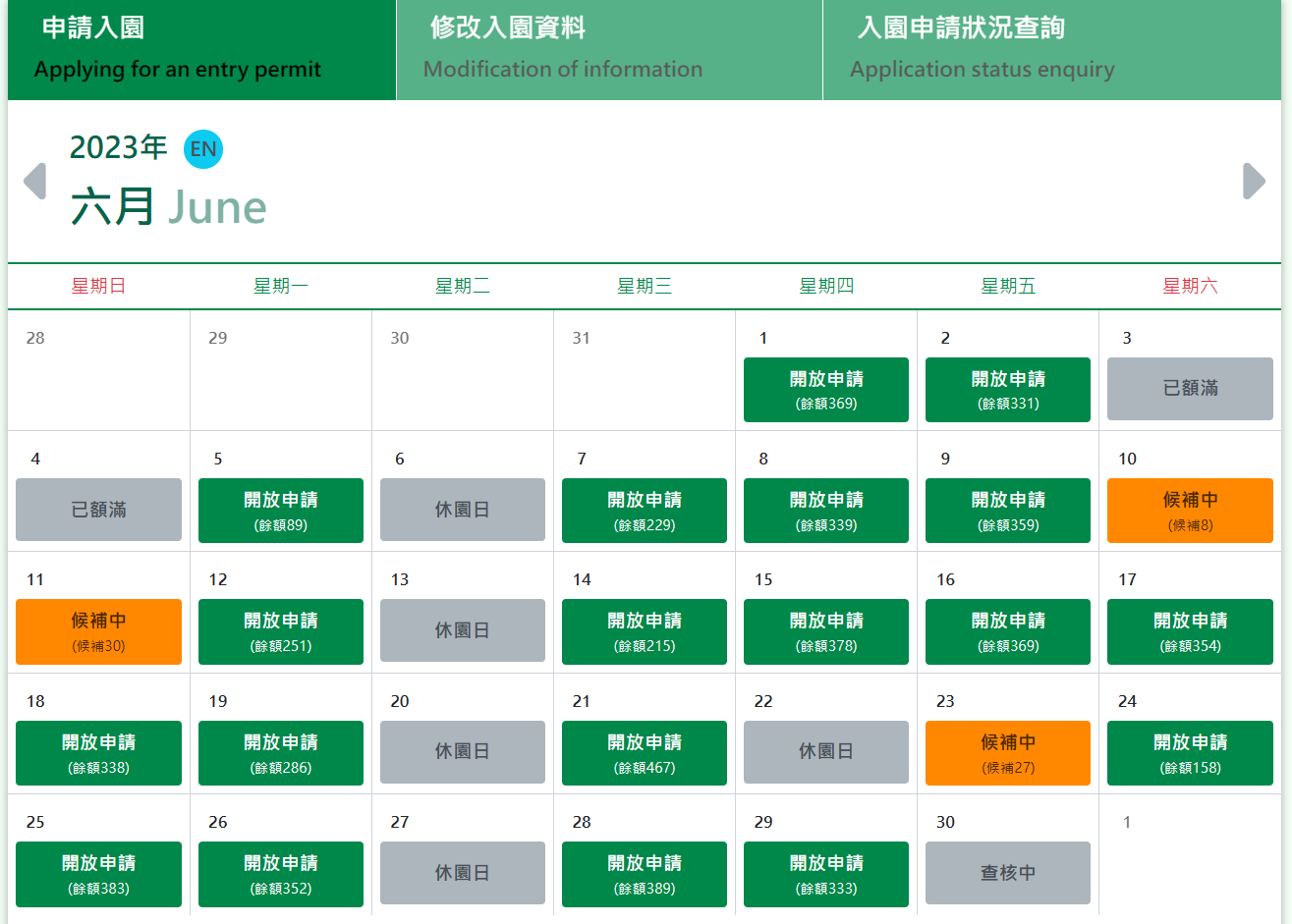 福山植物園 申請步驟