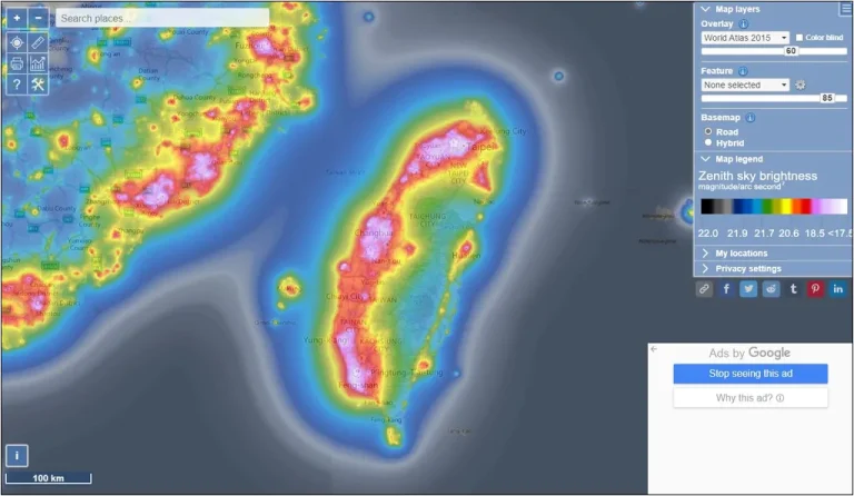 Light Pollution Map