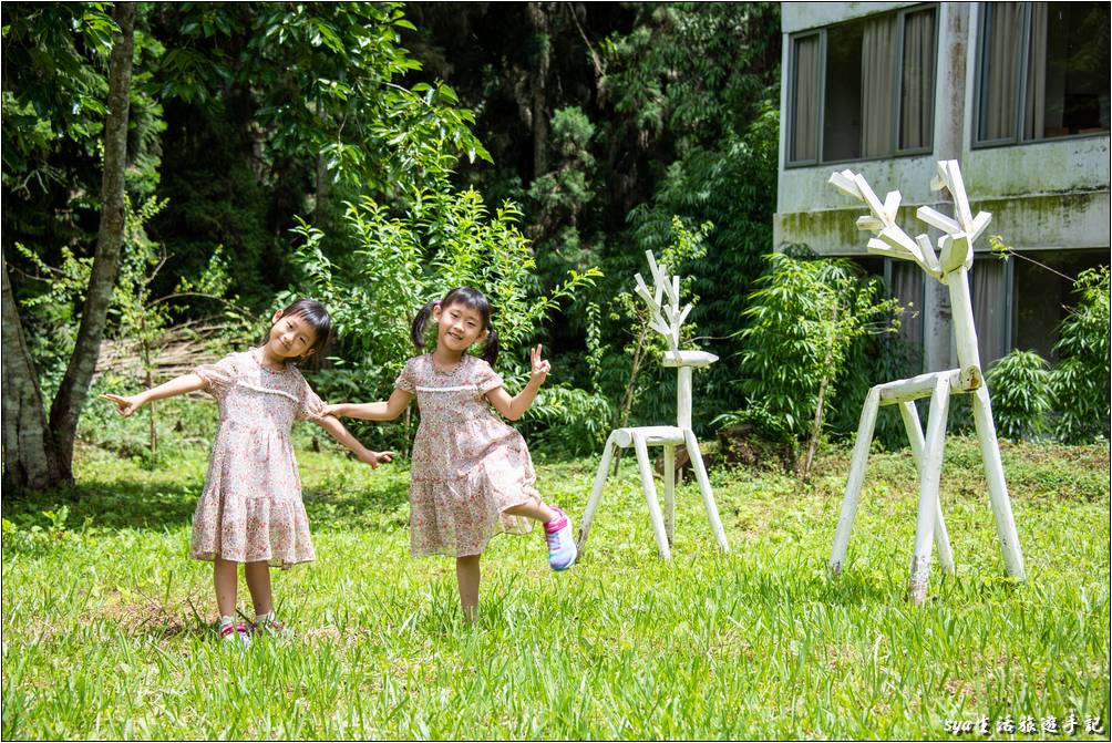 溪頭 遊園的交通 - 步行與電動車的接駁