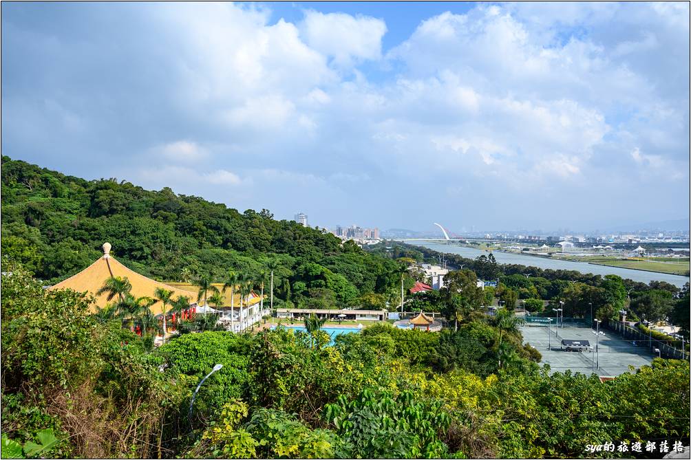 台北圓山大飯店 遠眺基隆河景