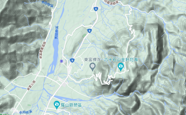 六十石山地形