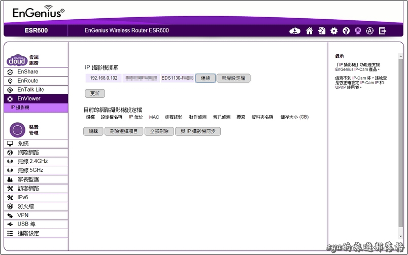 一手輕鬆掌握宅內狀況。EnGenius EBK1 (ESR600 + EDS1130)